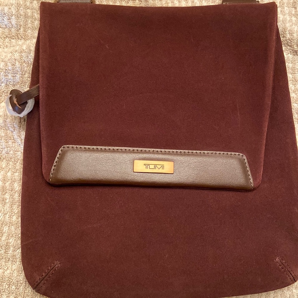 TUMI Crossbody Suede Bag-NEW